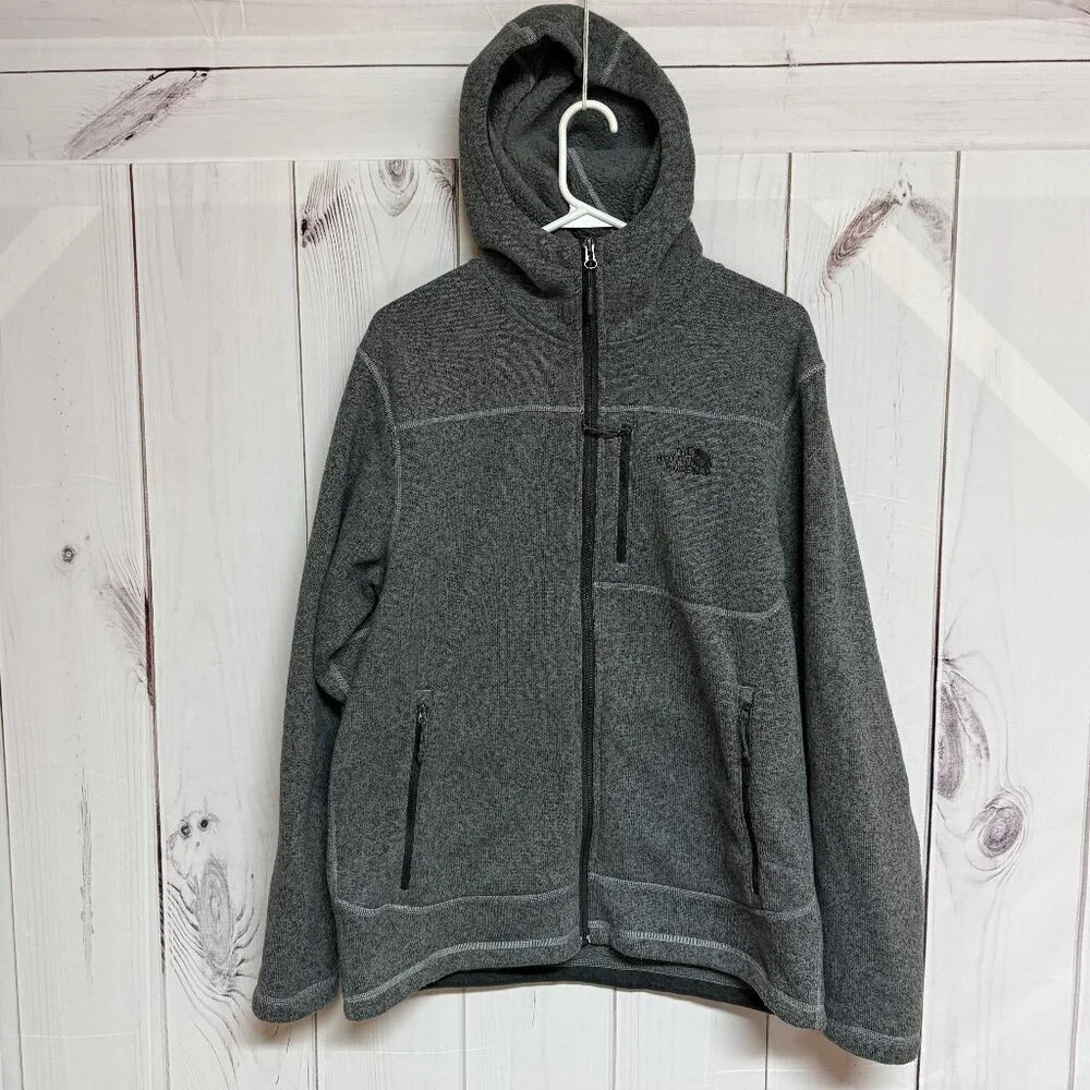 The North Face Gordon Lyons Hoodie Men’s Large Heather‎ Gray EUC